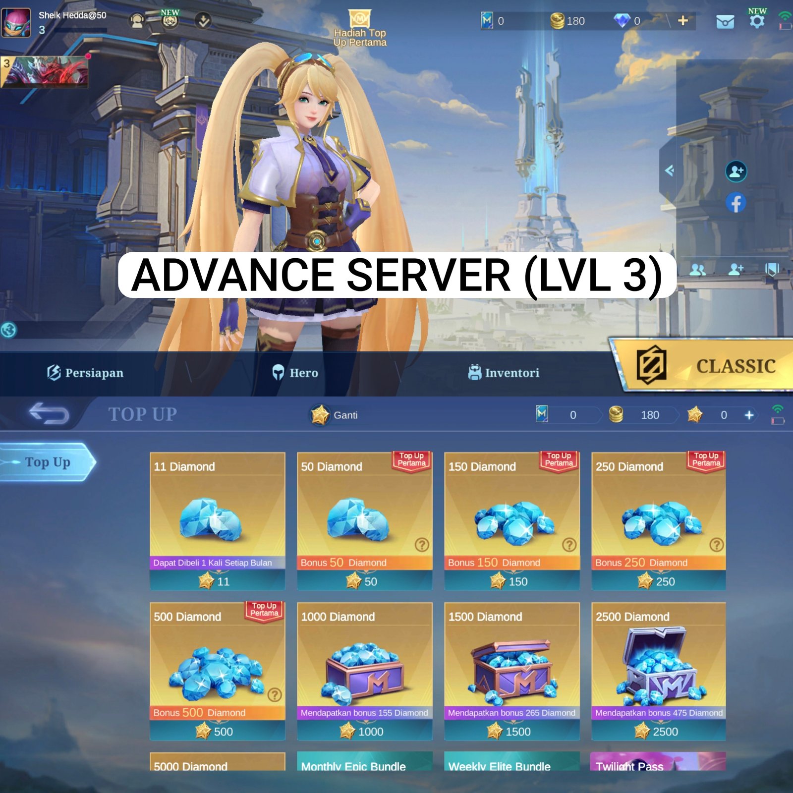 Advance Server LVL 3