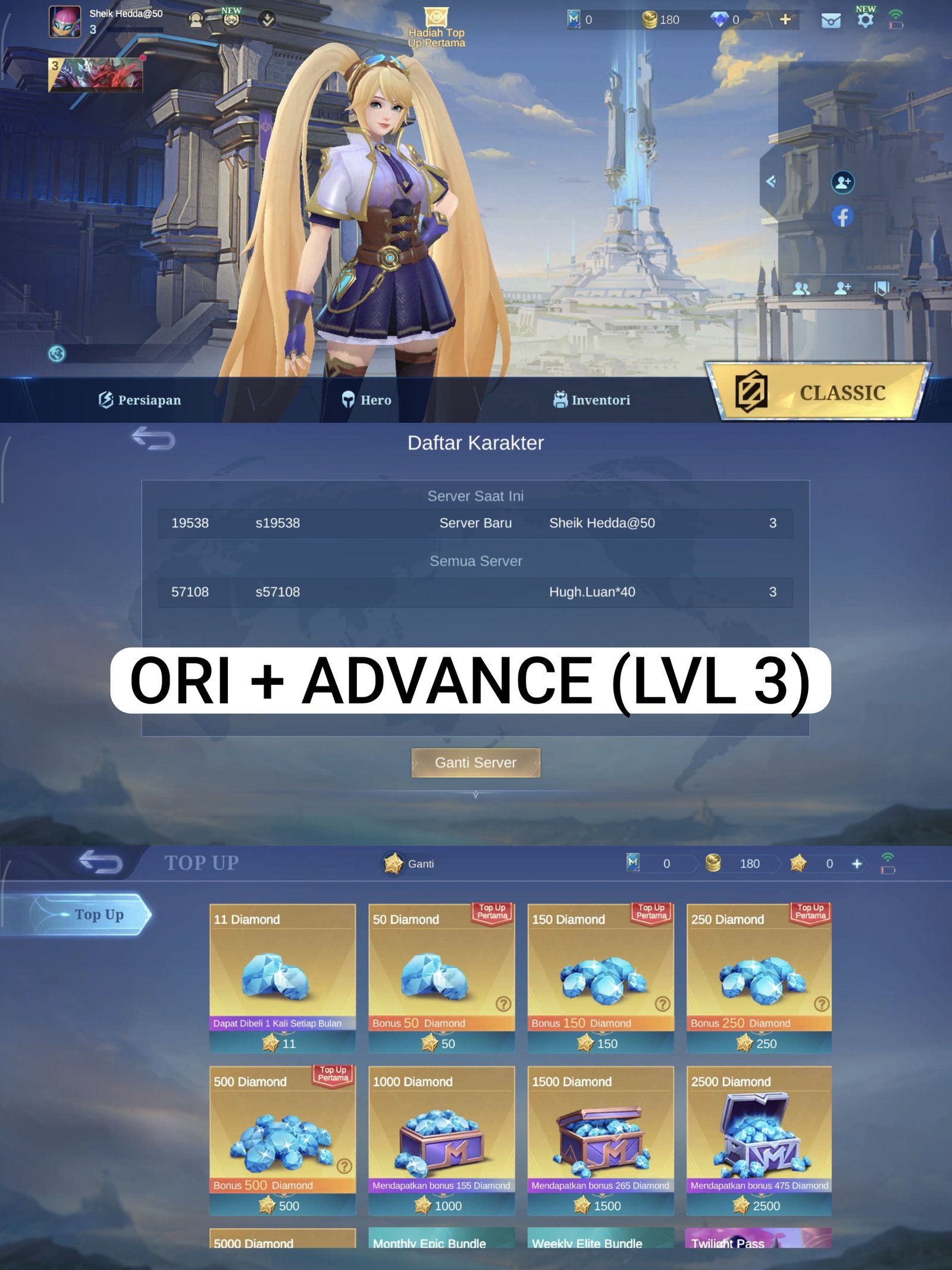 Advance Server LVL 3 (2 Server)